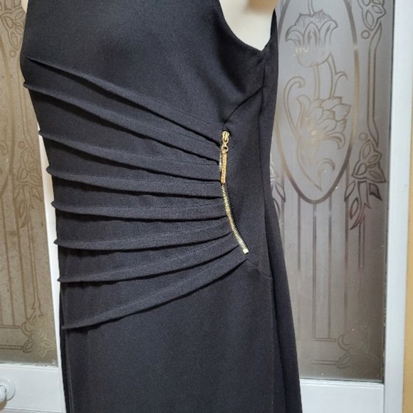 Ivanka Trump Ladies Black Dress With Side Zipper Accent - Picture 7 of 10